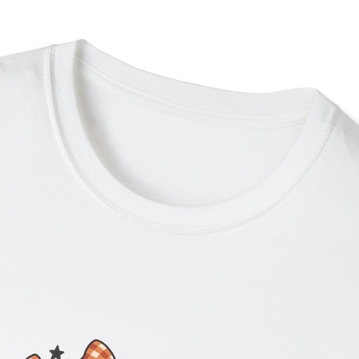 Halloween ghost shirt with gingham bows | Cute pumpkin unisex tee