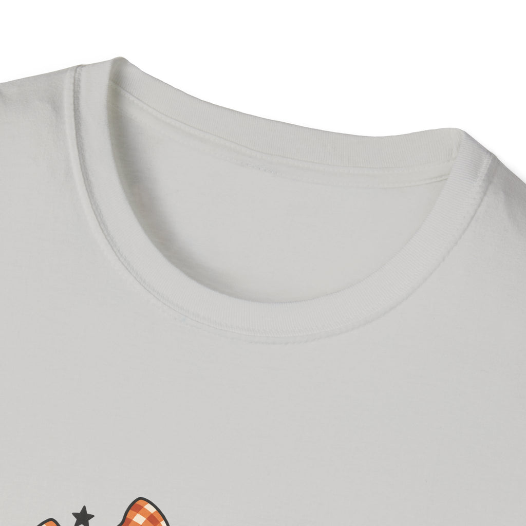 Halloween ghost shirt with gingham bows | Cute pumpkin unisex tee